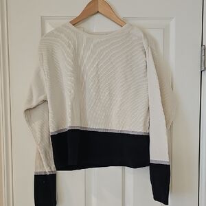Black and White Long Sleeve Sweater